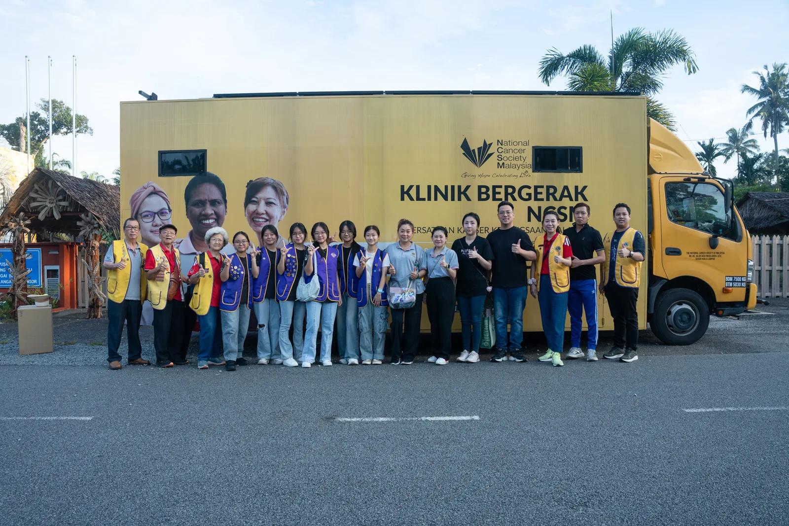 Volunteers organizing supplies for distribution